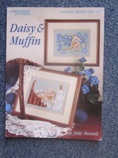 CROSS STITCH PATTERN DAISY & MUFFIN NO. 2024  GREAT  **MUST SEE **