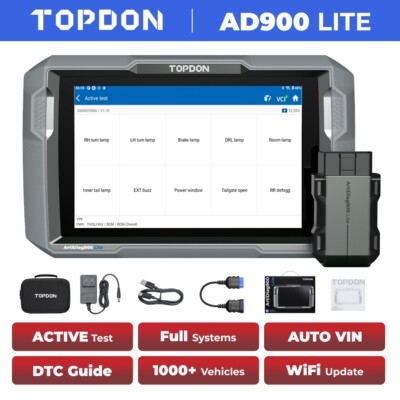 TOPDON ArtiDiag900 Lite Car Bidirectional OBD2 Scanner Full System Diagnostic