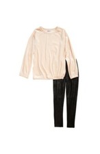 NWT Splendid Girl's Splendid Velour Tunic Faux Leather Leggings Set 4-5 50 H202