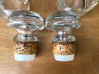 Vintage Glass Whiskey Liquior Bar Decanters Pair of Two — photo 3