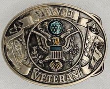 Vintage WW2 Veteran Belt Buckle