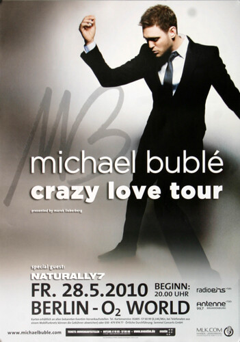 Michael Bublé - Crazy Love , Berlin 2010 | Konzertplakat | Poster-image