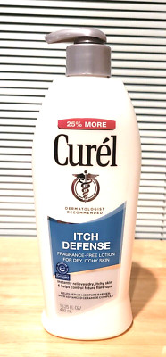 New Curel Itch Defense Fragrance-Free Lotion For Eczema Dry Itchy Skin 16.25floz