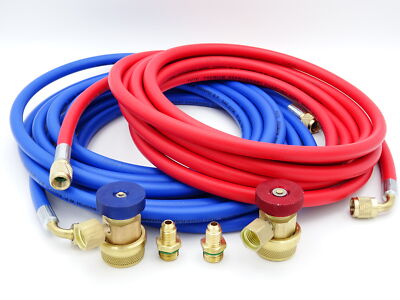 Set Serviceschlauch Füllschlauch Addapter Parker R134a 5m mit 1/4 SAE Anschluß