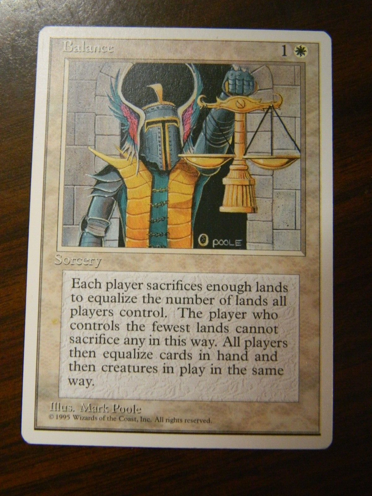 MTG 4th Edition Balance White Rare Lightly Played Condition #2