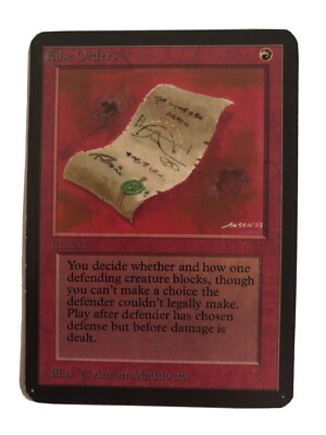 False Orders X (1) Alpha - EX/NM *See Scans* 4RCards
