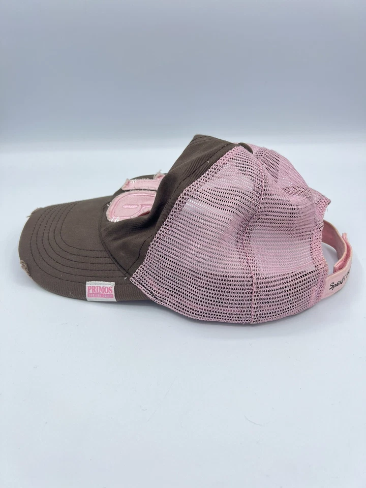 Primos Women’s Hunting Hat Brown Pink Adjustable Baseball Speak The Language 76 - Image 2 of 4