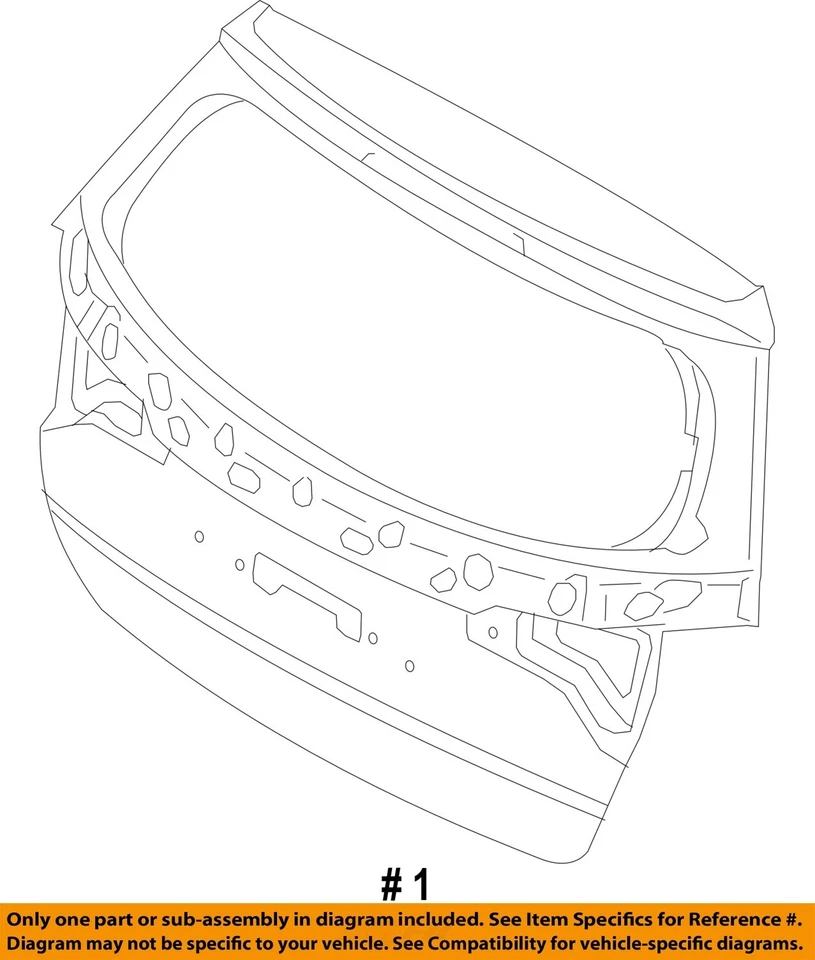 二手甲板盖适合:2014 起亚索伦托 带扰流板 带后视摄像头 A 级 — 第 4/4 张图片