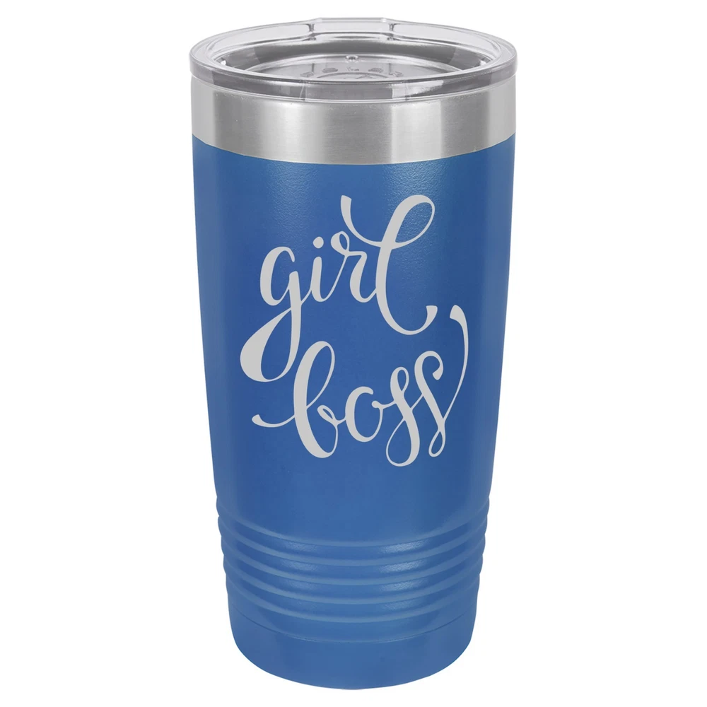 Tumbler 20oz 30oz Travel Mug Cup Vacuum Insulated Stainless Steel Girl Boss