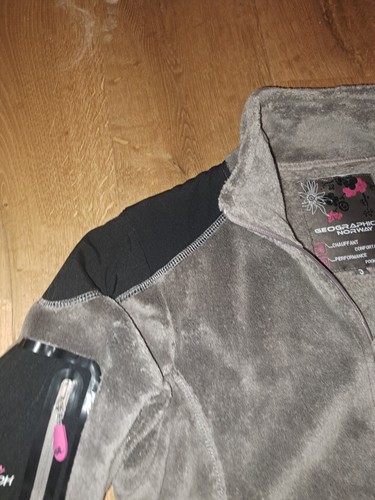 Geographical Norway- Dry-Tech 4000 *Gr. M/L* Pelz/Teddy Pullover Jacke Damen - Bild 15 von 23