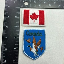 2 Patches Bundle Lot CANADA GOOSE Patch  CANADIAN FLAG Patch Lot 00J5