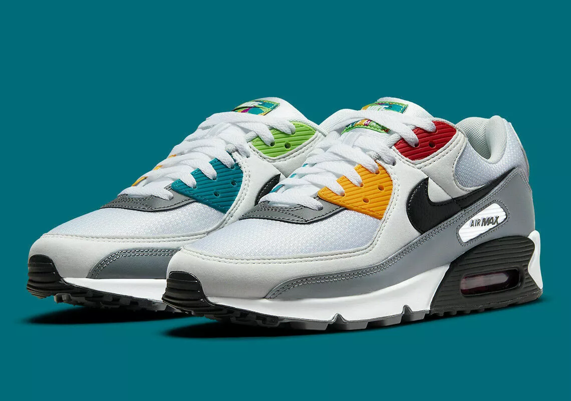 Verknald Marxisme rustig aan Nike Air Max 90 Peace &amp; Love Swoosh White Black Red Photon DM8151 100  Men size | eBay