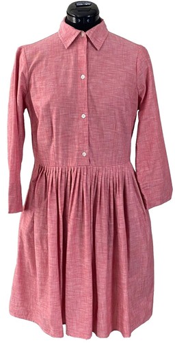 knee length dresses for ladies Linen Swing Dress
