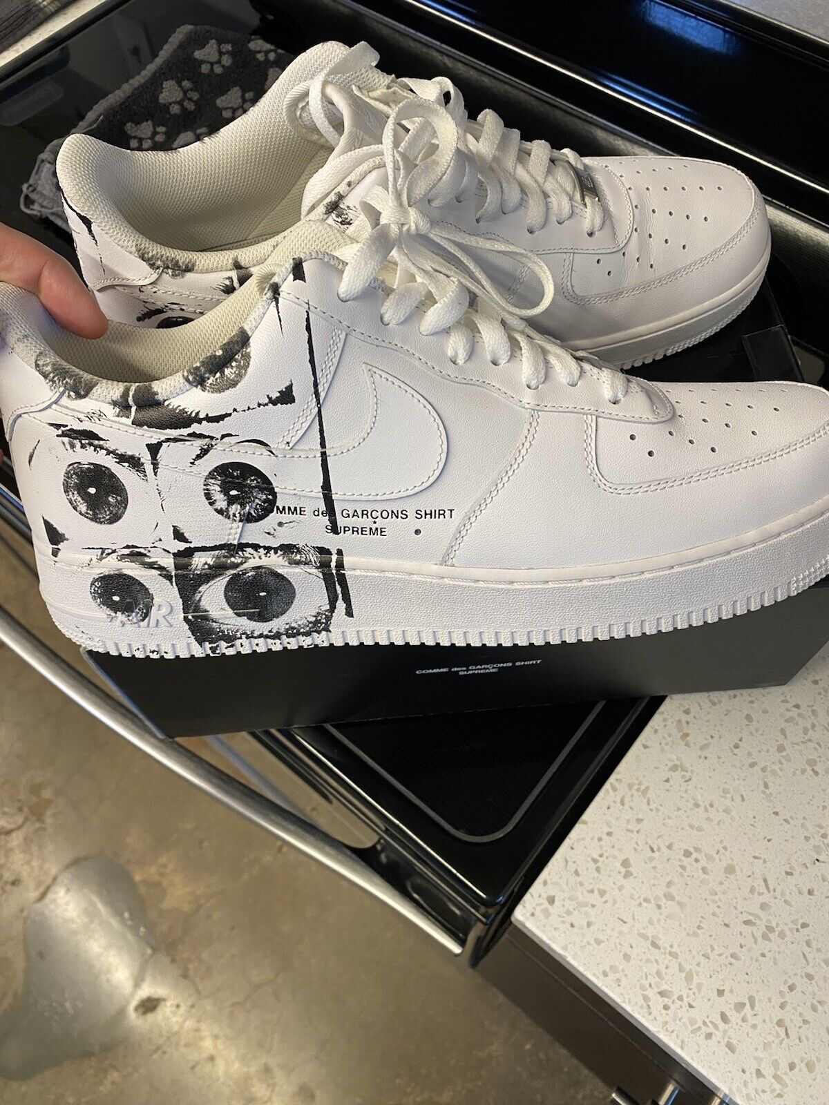 nike air force 1 low supreme x comme des garcons