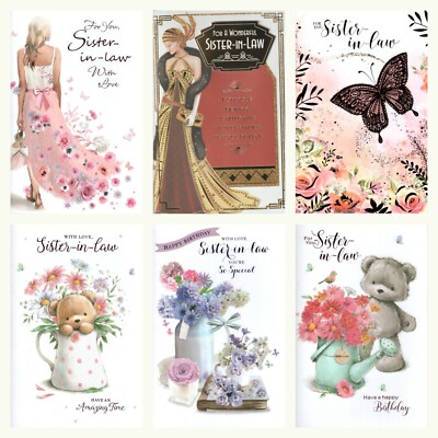 Special Mum Birthday Card Art Deco Style Prelude 9 X 6 Inches Zz20