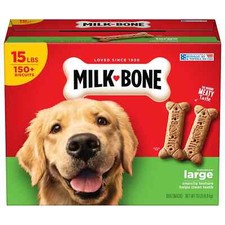 Milk-Bone Original Dog Biscuits, Large Crunchy Dog Treats, 15 lbs