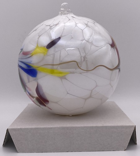 Hand Blown Heavy Witch's Glass Ball Ornament - Polish Artisans ~5" Large {C} - Picture 8 of 11