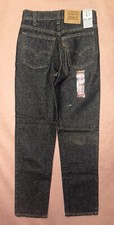 Vintage Levis 505 Jeans, Mens Black Regular Fit, Deadstock Adult NWT Size 27x28