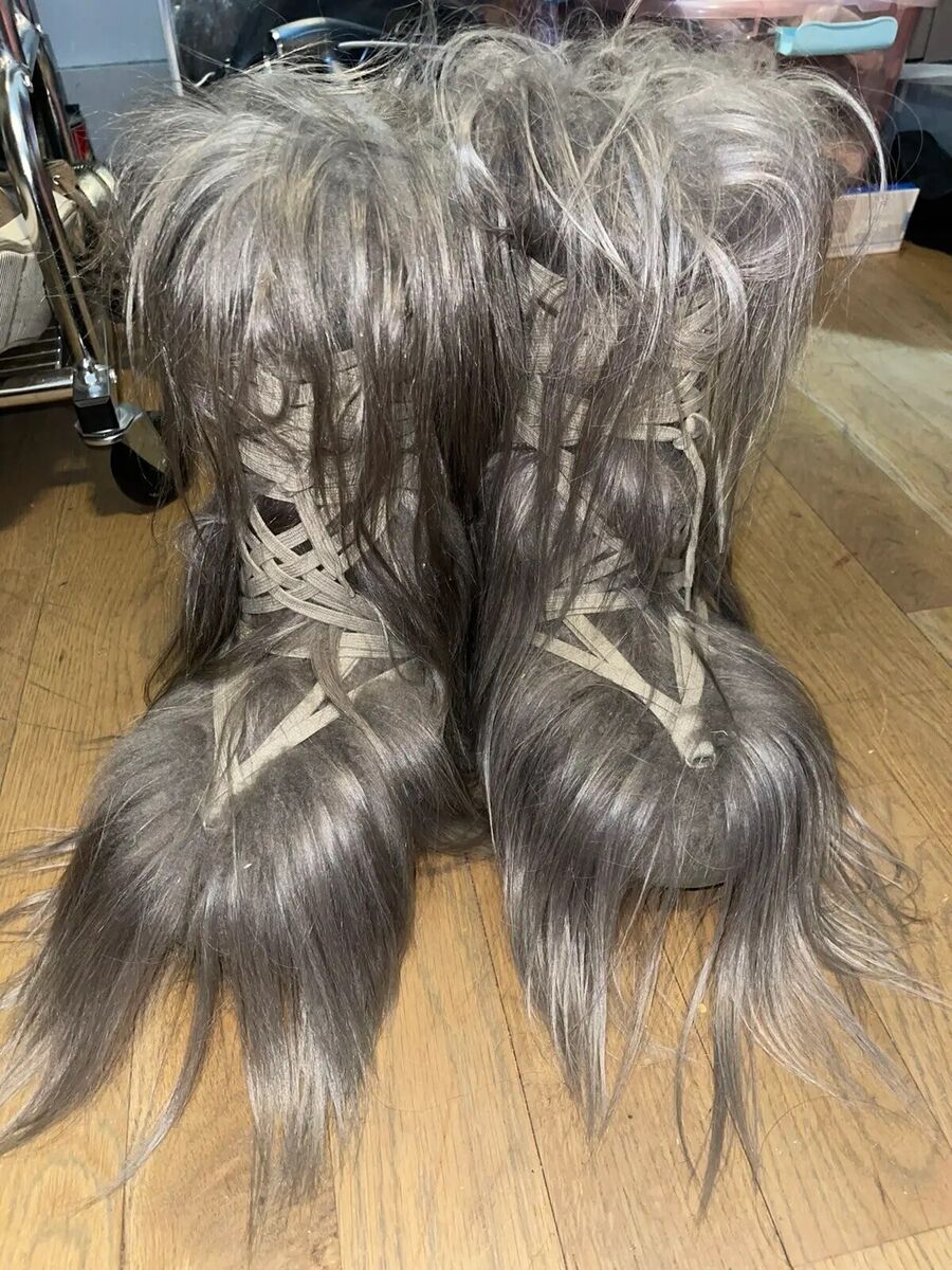 Rick Owens x Moncler Big Rock Silver Fur Boots | eBay Rick Owens x Moncler Big Rock Silver Fur Boots | eBay