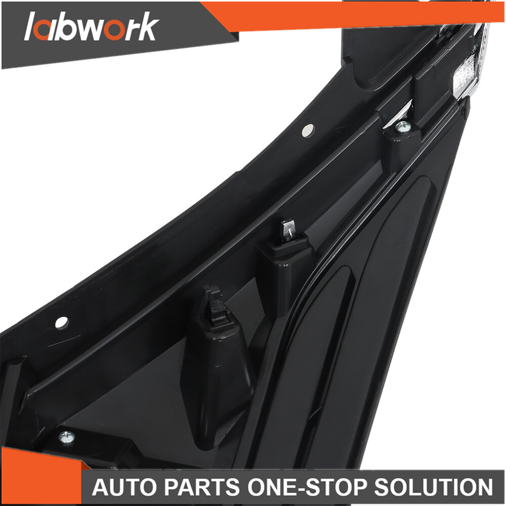 Labwork Front Bumper Upper Grille Chrome + Black For 2015-2018 Nissan Murano