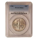 1946  P  WALKING LIBERTY HALF DOLLAR ** PCGS MS 64** NICE COIN** FREE SHIP 718