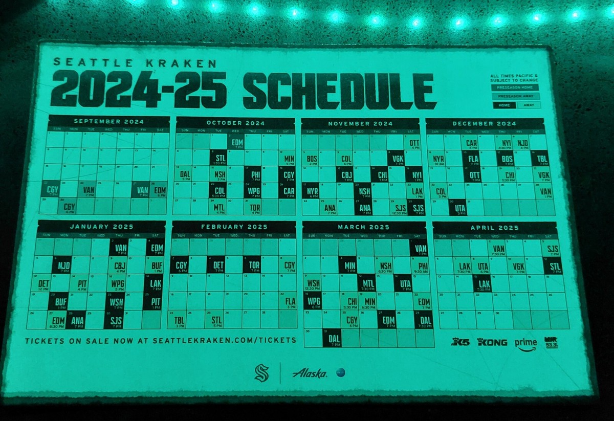 2024 - 2025 Magnet Schedule Ships FREE Seattle Kraken Magnetic NHL 10/17 New | eBay 2024-2025-magnet-schedule-ships-free-seattle-kraken-magnetic-nhl-10-17-new-ebay