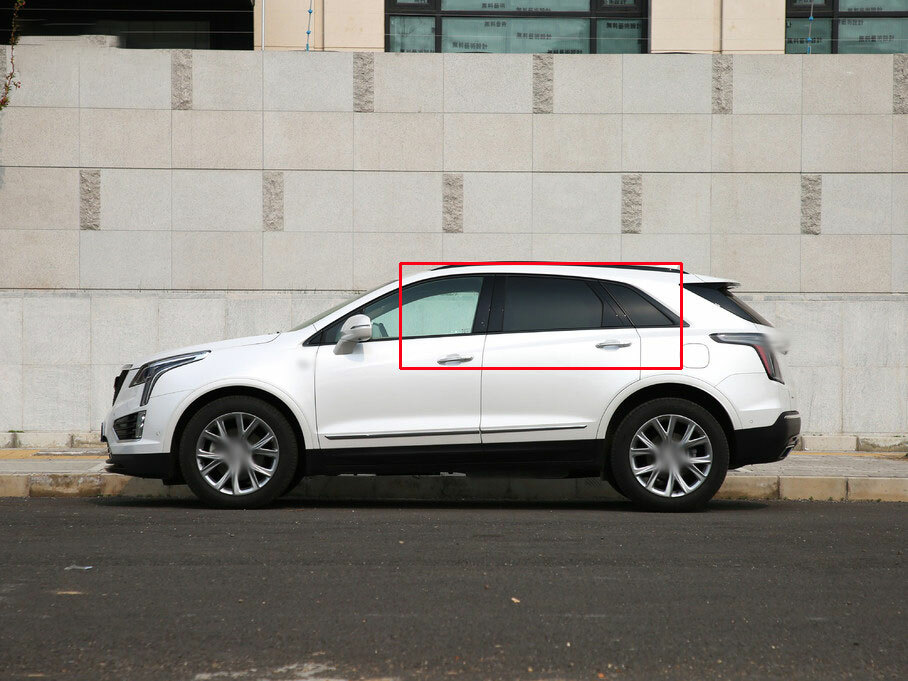 For 2016 2017-2020 Cadillac XT5 Carbon Fiber Sticker Window B-C Pillar Post Trim