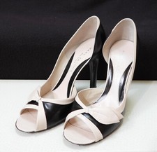 Women's Marc Jacobs "Giava" High Heel Leather Pink & Black Pumps size 36 / 5 1/2