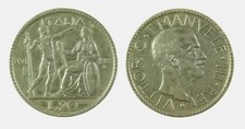 s535_80) Regno Vittorio Emanuele III (1900-1943) 20 lire 1928 Littore  