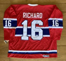 Henri Richard SIGNED Montreal Canadiens Vintage Jersey NWT PSA/DNA AUTOGRAPHED