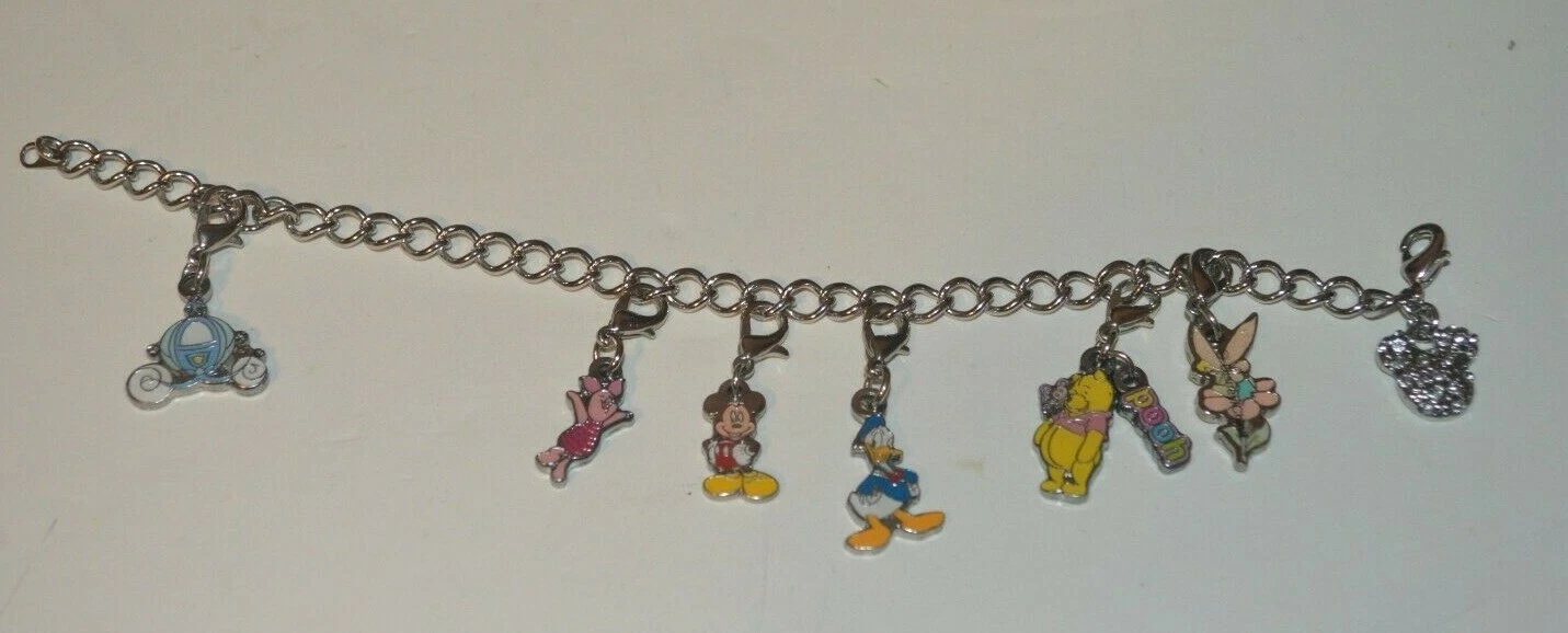 COACH Bracciale Charm Disney Allenatore di Cenerentola Maialino Topolino Paperino Pooh Tink Topolino