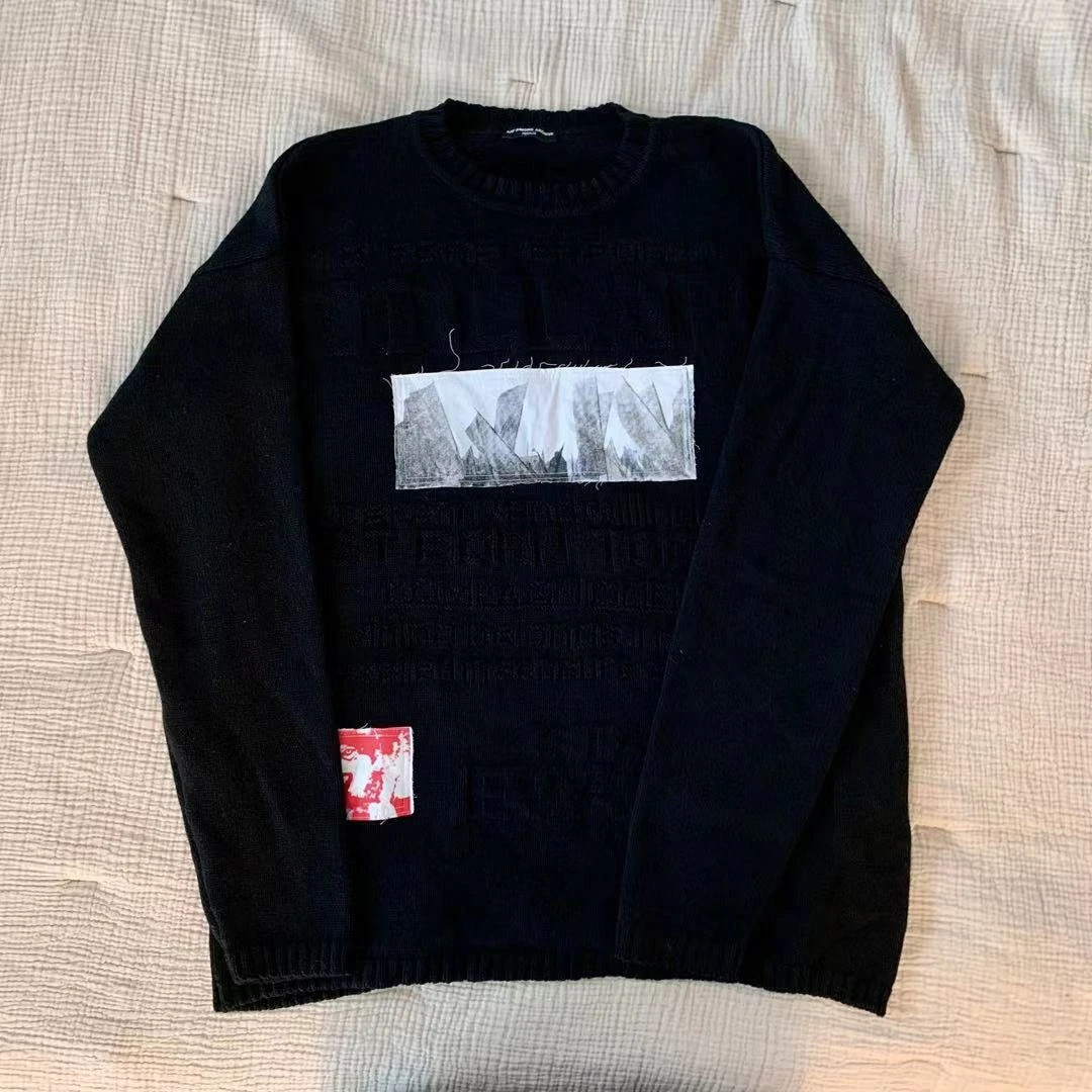 Raf Simons Archive 21ss Redux Patch Knits Oversized Knit Sweater Size 1
