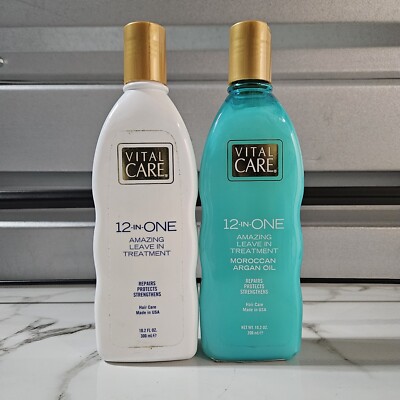 2 Vital CARE 12-IN-ONE Amazing Leave in Treatment Moroccan Argan, Abyssinian Oil