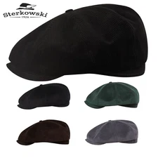 Sterkowski SHELBY Corduroy Peaky Cap Newsboy Vintage Handmade Retro