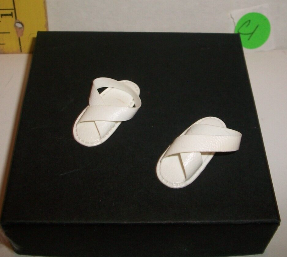 LOTTO SCARPE SANDALI BIANCHI VINTAGE BARBIE KEN MOD THE CASUAL SCENE #1472 1971 C1 HTF