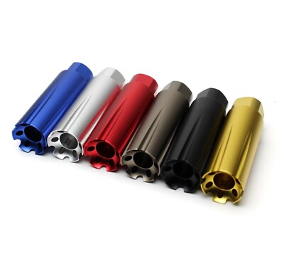 Aluminum 9/16''x24 Linear Compensator For .40Cal w/ Crush Washer - Color Var