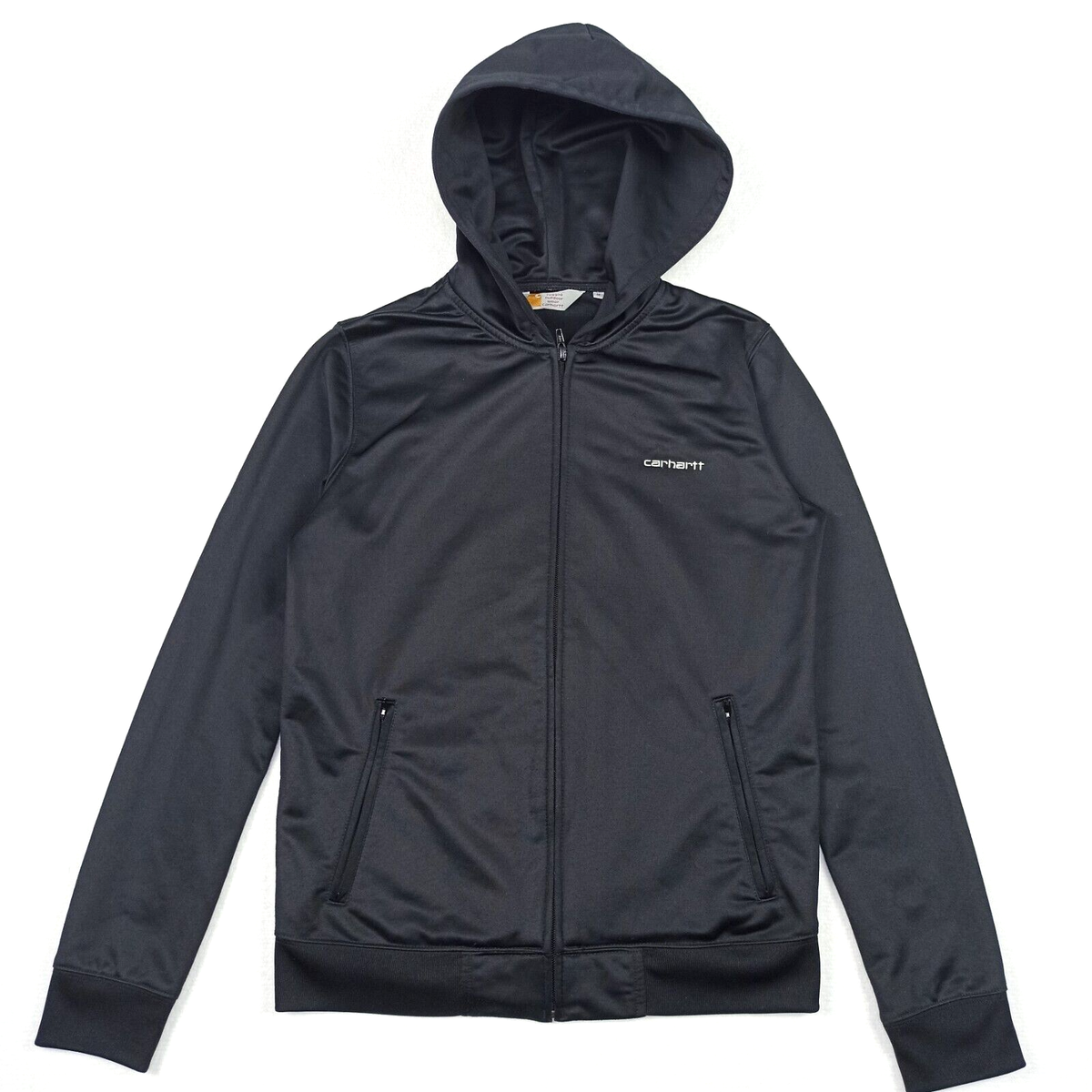 Carhartt Womens Tracksuit Jacket Size M Black Full-Zip Track Top