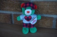 Build A Bear MINI Green TEDDY BEAR Advent Calendar Plaid Pajama Outfit Plush 5"
