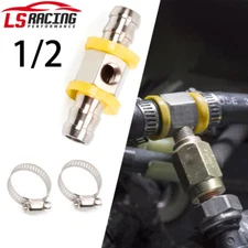 1/2" Fuel Line Fuel Pressure Gauge Sensor T-Fitting Adapter with 1/8-27 NPT Port