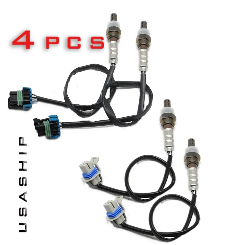 Sensor de oxígeno O2 ascendente + descendente 4 piezas para Chevrolet Camaro Corvette 6,2 L 7,0 L V8 Foto 3 de 4