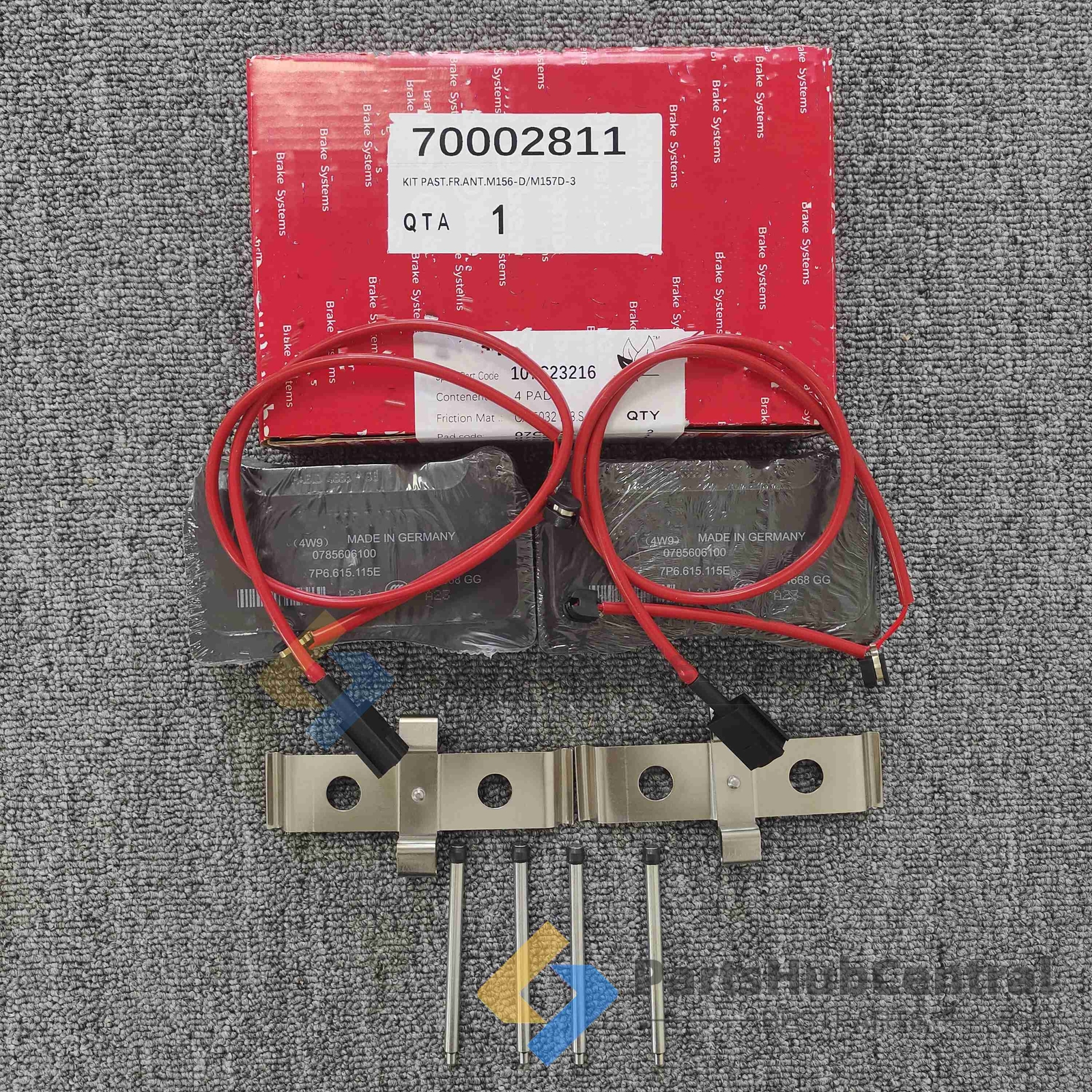 70002811 Rear Brake Pad Kit With Springs & Sensors Fit Ferrari California 09-14