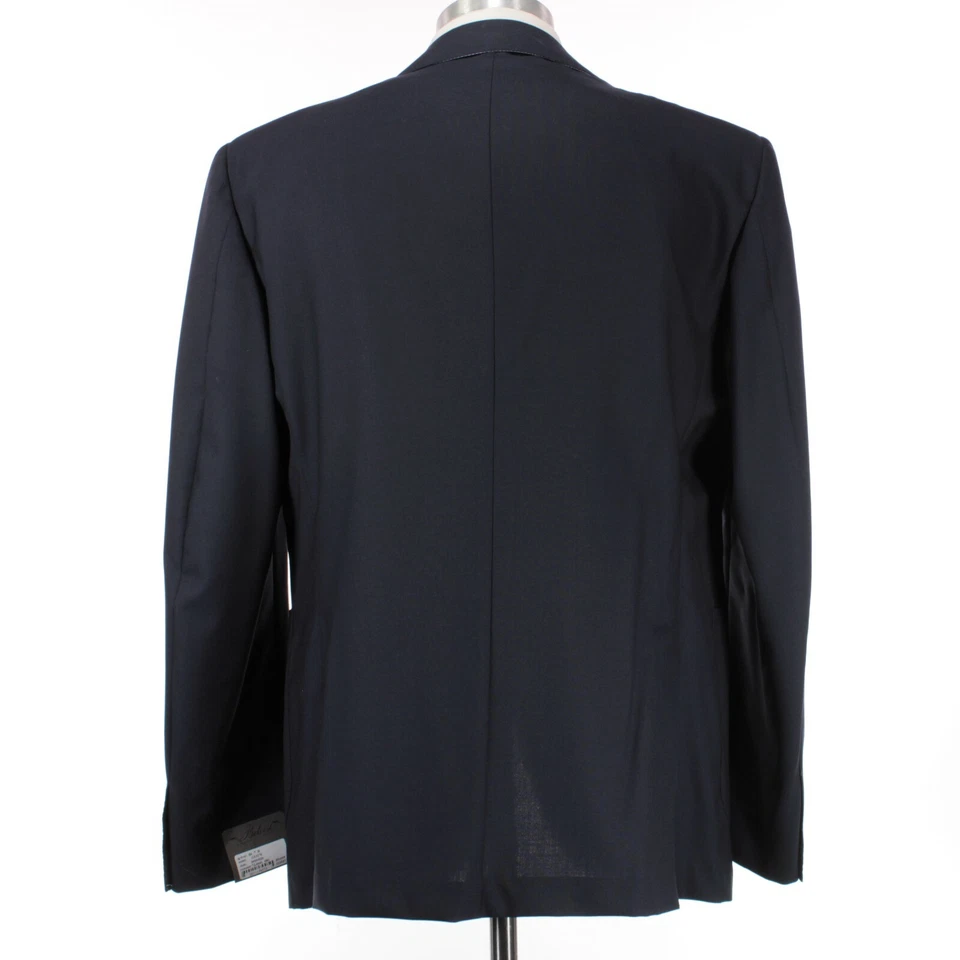 Abrigo deportivo Belvest 100 % lana talla 56R EE. UU. 46 en azul marino liso nuevo con etiquetas Foto 2 de 4