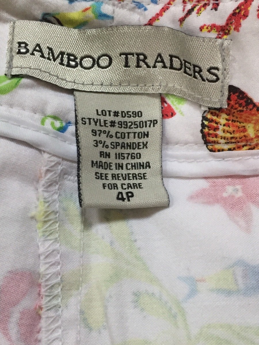 Bamboo Traders Womens size 4P A-Line Skort Tropical Sea Life Bamboo Traders Womens size 4P A-Line Skort Tropical Sea Life