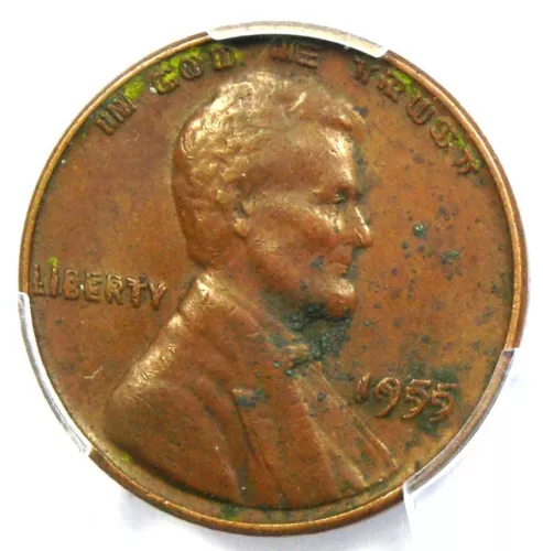 1955 Doubled Die Obverse Lincoln Cent 1C Penny DDO FS-101 - PCGS AU Details