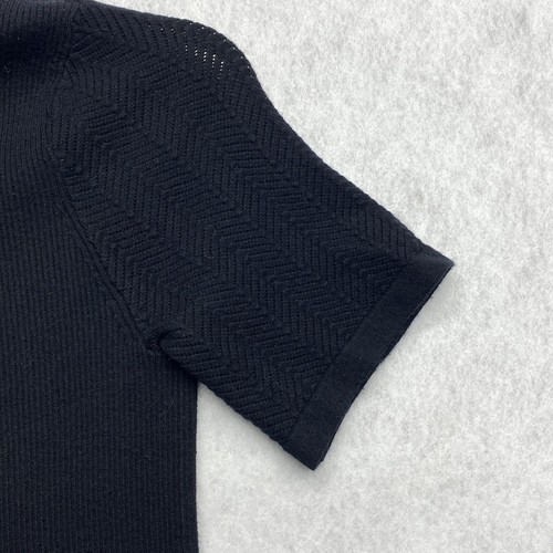 T Tahari Shirt Women Medium Black Outdoor Preppy Casual Sweater Ladies - Picture 10 of 17