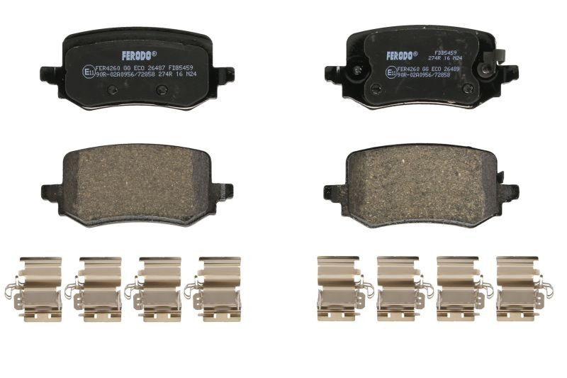 Fits FERODO FDB5459 Brake Pad Set, disc brake FDB5459 Brake pads set rear , fit