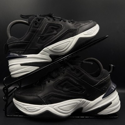 Nike M2K Tekno Damen Sportschuhe UK 3,5 schwarz Leder klobige Schuhe AO3108-003