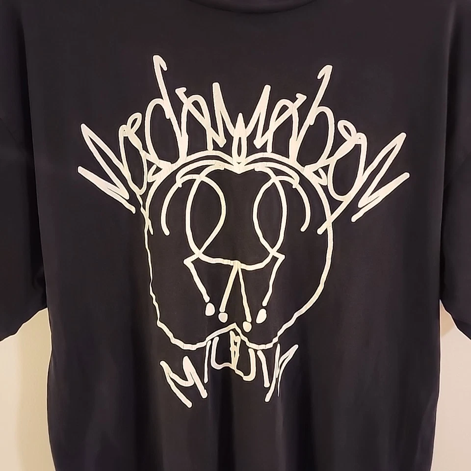 Camiseta Masculina Moschino Couture Graffiti Graphic Tamanho G Preta - Imagem 2 de 4