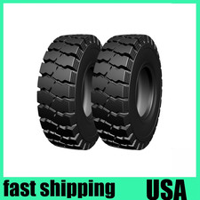 2Pack 6.50x10 Industrial Forklift Tire 10PLY Heavy Duty Tube Type with Tube Flap
