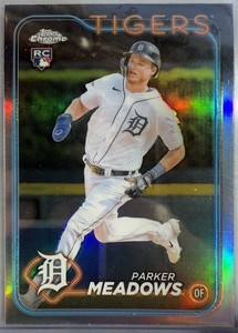 2024 Topps Chrome PARKER MEADOWS RC REFRACTOR PARALLEL #271 Detroit Tigers